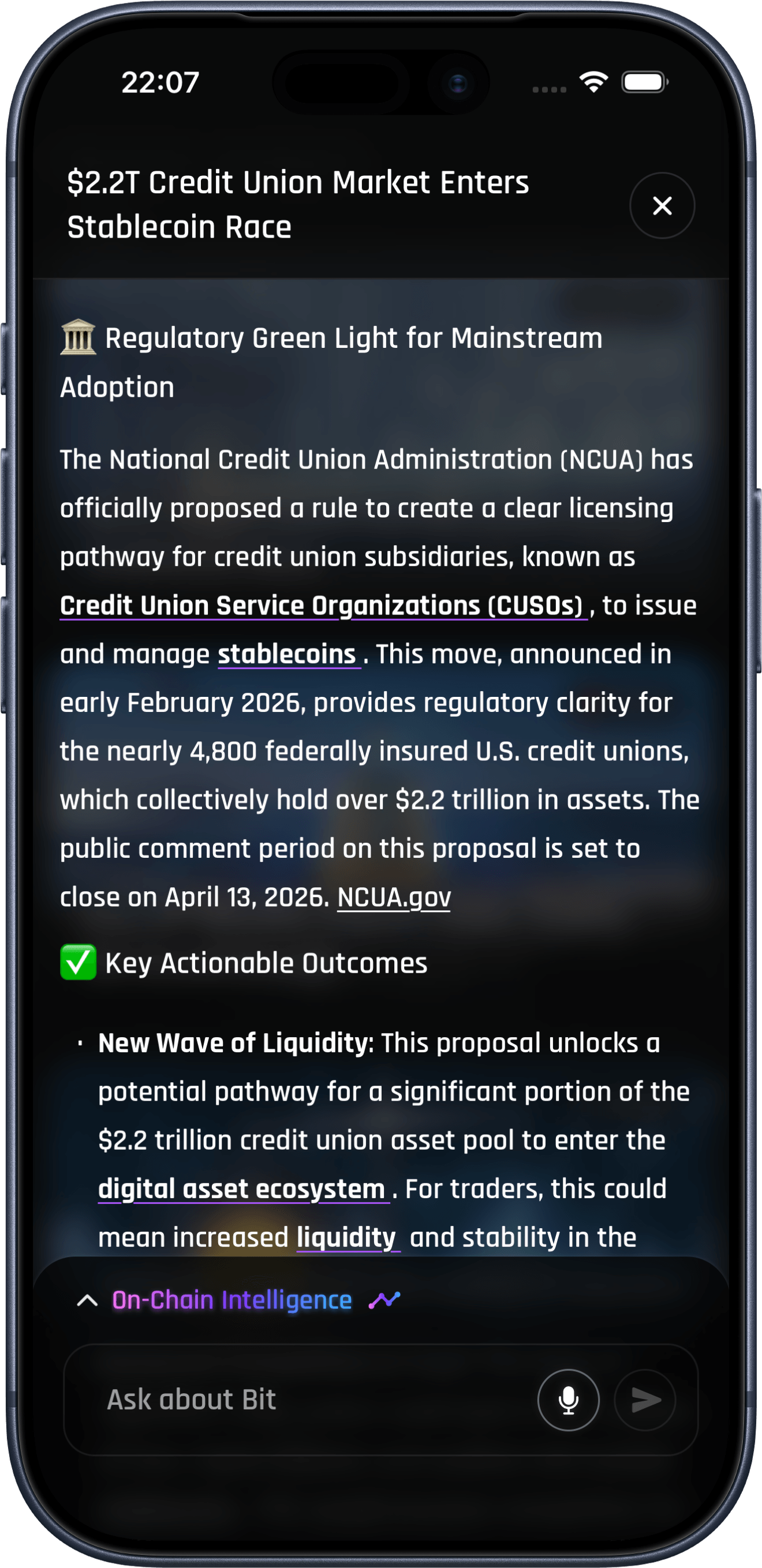 CryptoMind app screenshot