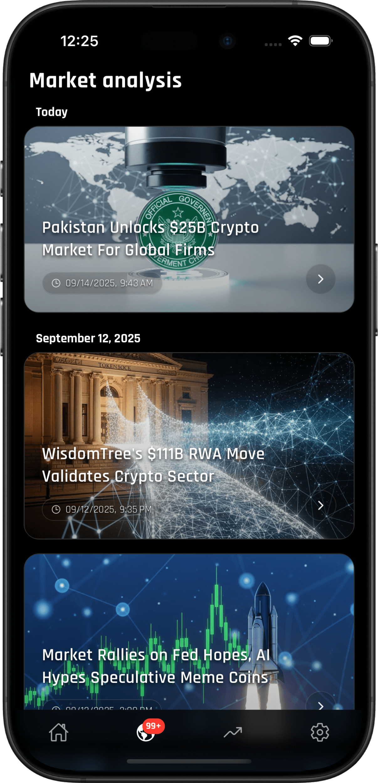 CryptoMind app screenshot